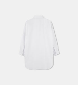 فستان بنمط قميص بأكمام طويلة