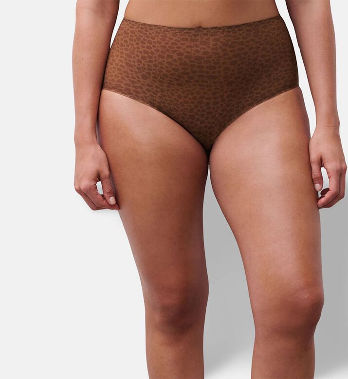 Chantelle Brief, Brown, Model View