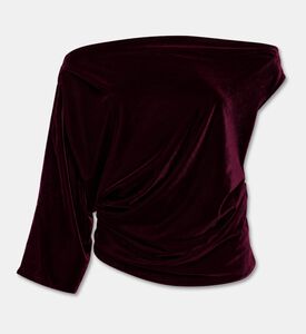 Blue For Burgundy Top Velvet, Burgundy, 40, Packshot View