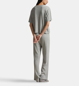 Polo by Ralph Lauren Logo-embroidery Short-sleeve Pajama Set, Model View