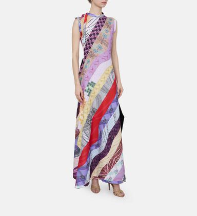 A-line Printed Maxi Dress