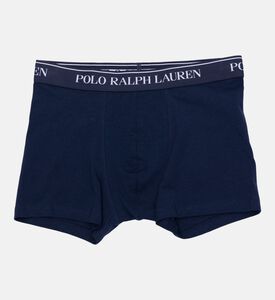 Ralph Lauren Cotton Blend Logo-waist 5-pack Trunks Set, Navy, L, Packshot View
