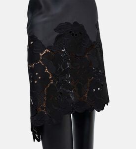 Beatrice B Floral-embroidery Sleeveless Dress, Model View