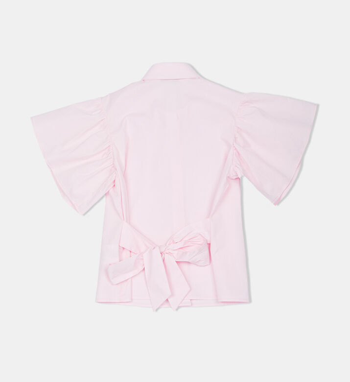 Cotton Logo Cropped Shirt Cotton Logo Cropped Shirt