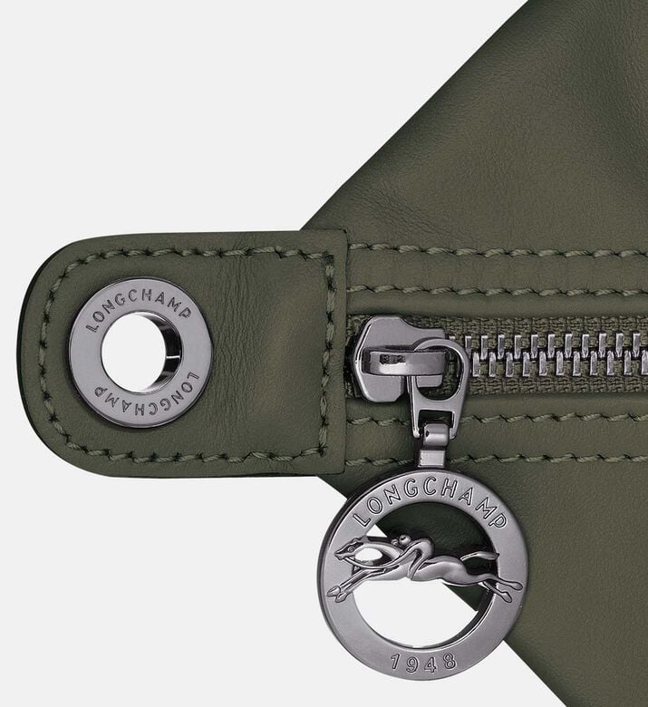 Longchamp Le Pliage Xtra Leather Hobo Bag, Dark-green, Packshot View