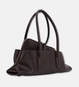 The Attico La Passeggiata Small Shoulder Bag, Dark-brown, Packshot View