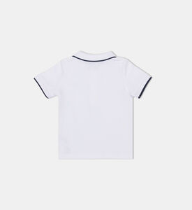 Embroidered Logo Contrast Tipping Polo Shirt