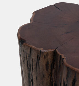 Home Deco and More Tefon Acacia Wood Trunk Side Table, Packshot View
