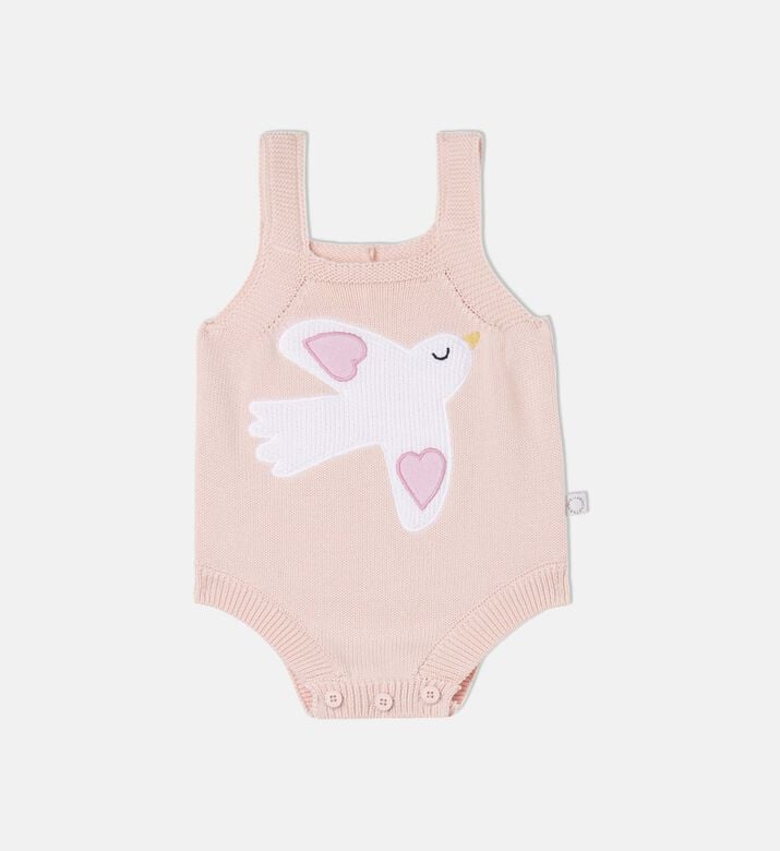 Bird Graphic-print Knit Bodysuit