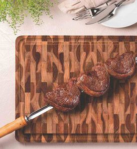 Inverted Wood Barbeque Board - 45 X 35 Cm