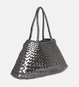 Dragon Diffusion Santa Croce Big Leather Bag, Grey, Packshot View