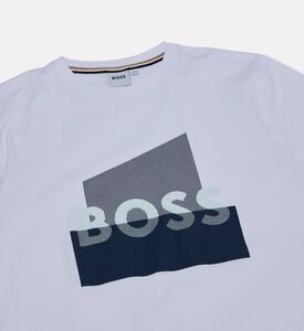 Boss Centered Logo Jersey T-shirt, White, 10y, Packshot View