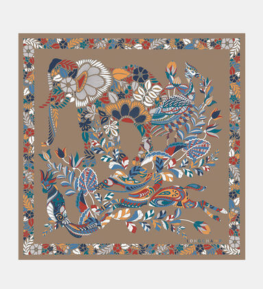Forêt Silk Printed Scarf