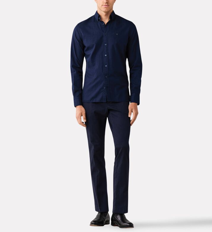 Hackett London Shirt Oxford, Navy, M, Model View