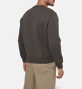 Maison Kitsune Embroidered Cuffed Sleeves Sweatshirt, Model View