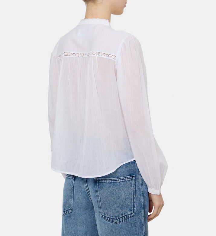 بلوزة غريسي دانتيل شفاف