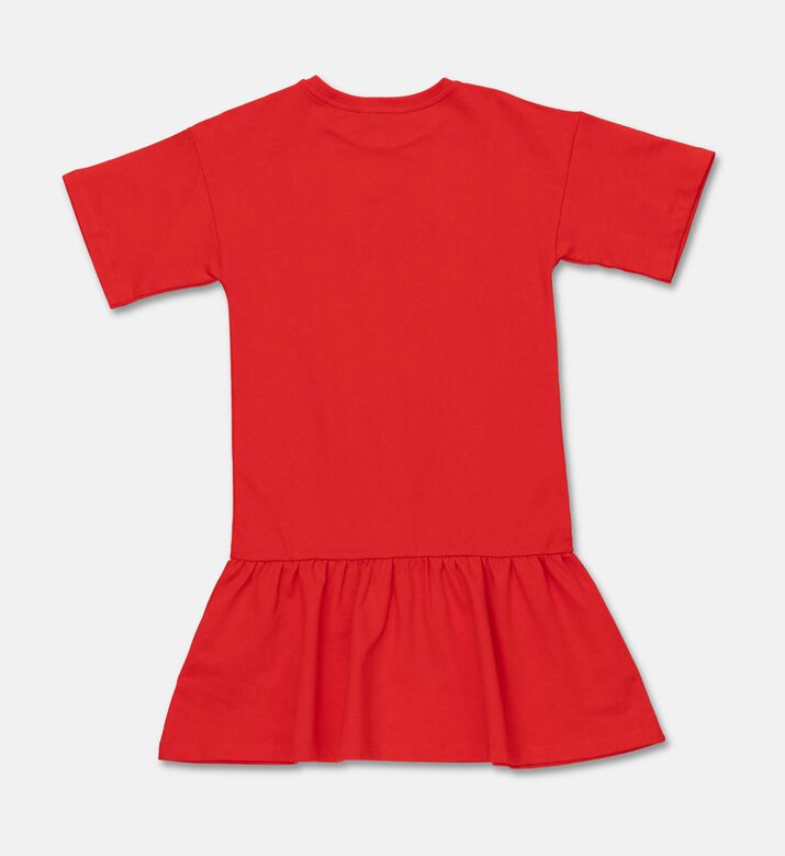 Moschino BKT Teddy Bear Printed Ruffled Hem Dress, Packshot View