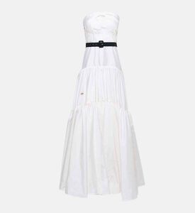 Sleeveless Bandeau Flared Dress