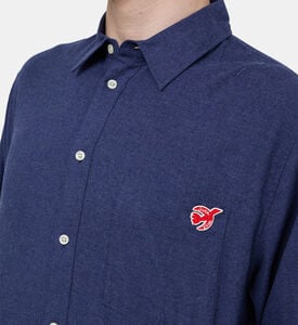 Peace Bird-embroidery Shirt Peace Bird-embroidery Shirt