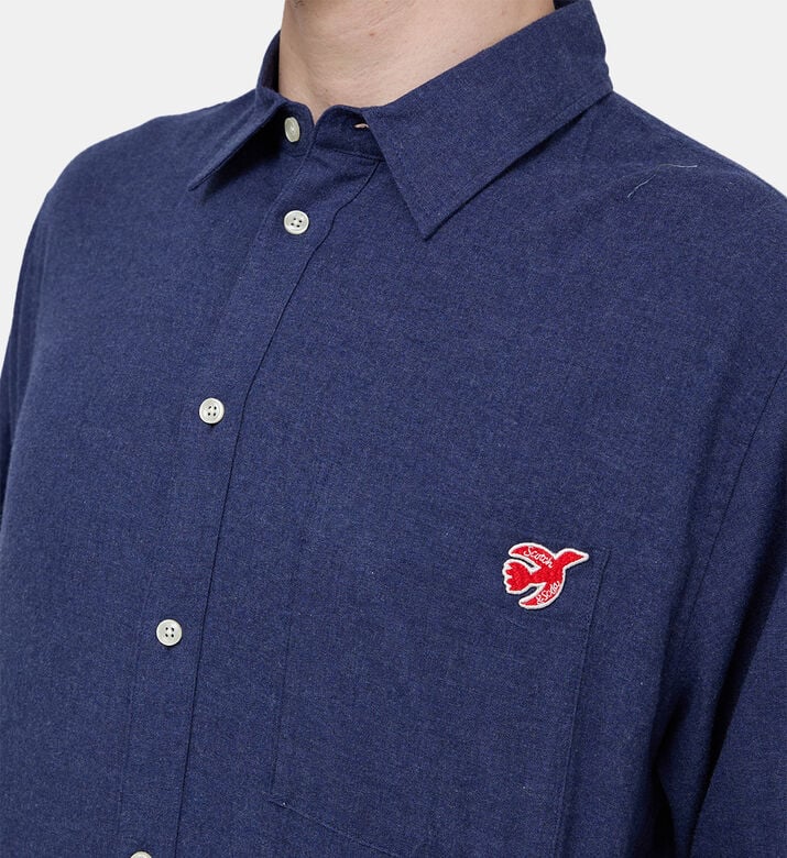 Peace Bird-embroidery Shirt Peace Bird-embroidery Shirt