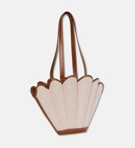 Mlouye Fan-like Shape Shoulder Tote, Canvas, Packshot View