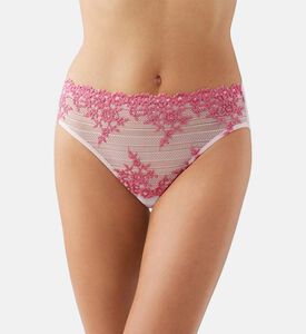 سروال داخلي دانتيل زهري متوسط الارتفاع