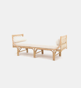 Charmella Rattan Polished Daybed
