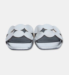 Bibilou Cutout Slide Sandals, Silver, Eu-41, Packshot View