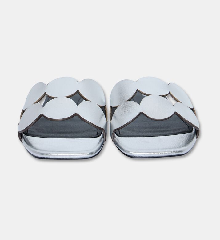 Bibilou Cutout Slide Sandals, Silver, Eu-41, Packshot View