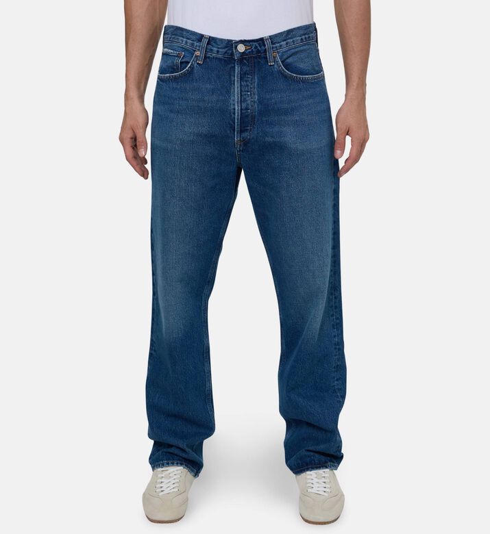 Agolde Dark-wash Tapered-leg Jeans, Model View