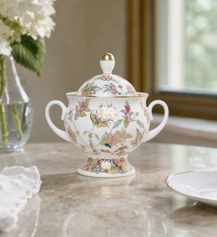 Imperial Golden Branches Sugar Bowl, Model View