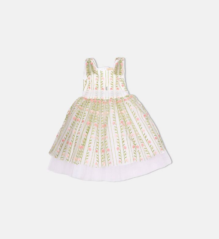 Floral Embroidered Tulle Dress