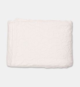 Philipp Plein Rectangular Shape Bed Cover, White, 270x260-cm, Packshot View