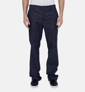 Denim-effect Wide-leg Suit Pants