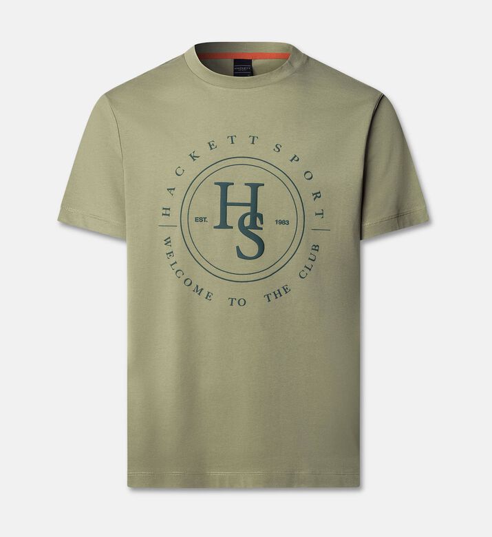 Hackett London Ts Emboss, Olive, S, Packshot View