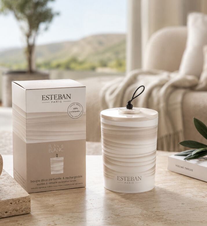 Esteban Paris Reve Blanc Decorative Candle, Packshot View