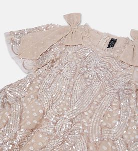 Needle And Thread Dress Sequin, Beige, 8y, Packshot View