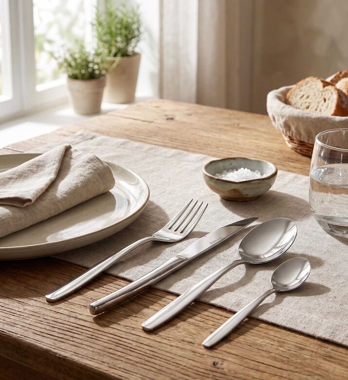 Cristema Athens Shiny Finish 24-piece Cutlery Set, Model View
