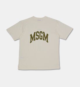 MSGM Cotton Jersey Crewneck Short-sleeve T-shirt, Packshot View