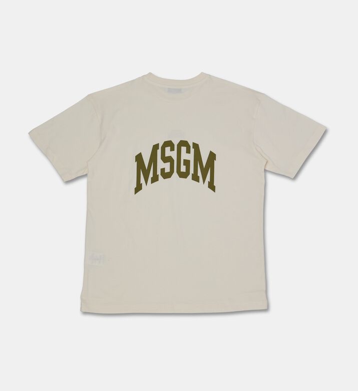 MSGM Cotton Jersey Crewneck Short-sleeve T-shirt, Packshot View