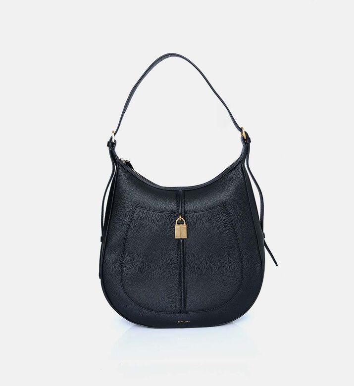 حقيبة هلالية كبيرة جلد