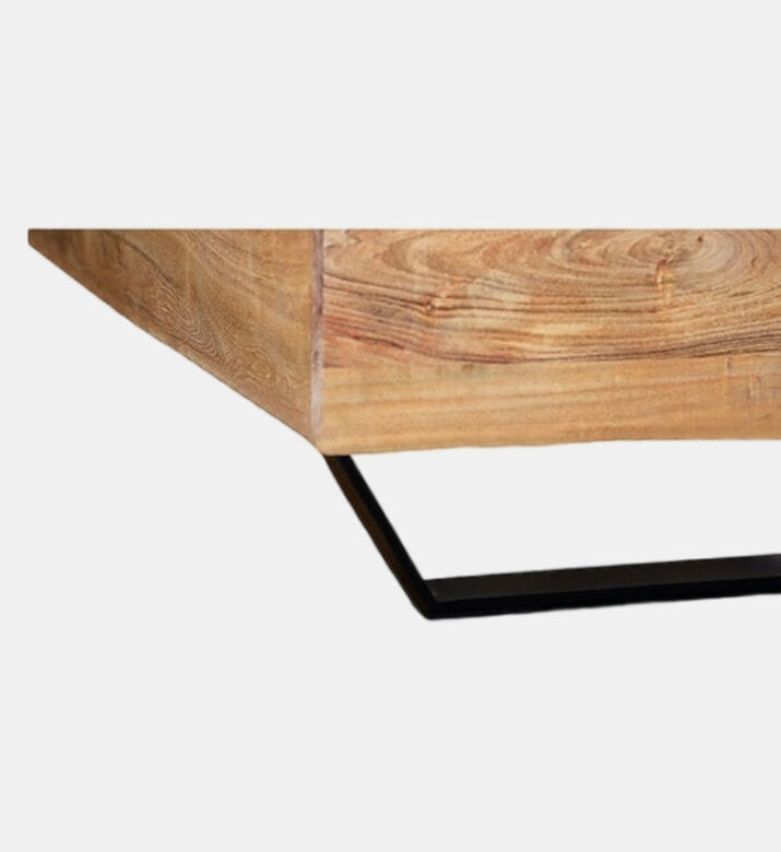 Home Deco and More Jewel Acacia Wood Bed Base, Brown, 120x200x90-cm, Packshot View