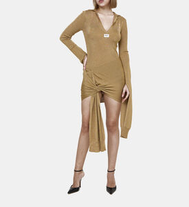 فستان بأكمام معقودة