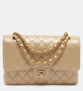 Hermes Preowned Hermes Double Flap Medium Quilted Leather Shoulder Bag, Packshot View
