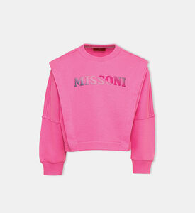 سويت شيرت قطن بلوغو منقوش