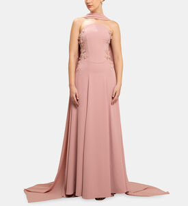 Michael Cinco Long Dress, Model View