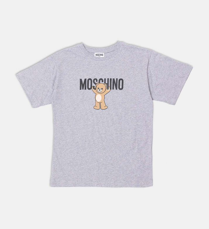 Cotton Teddy Bear Logo-print Short-sleeve T-shirt