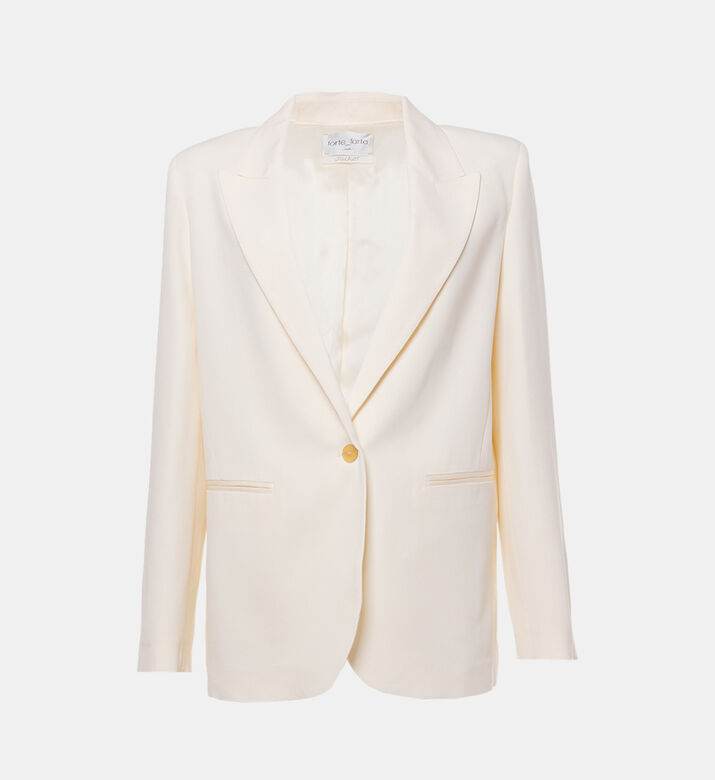 Matt Satin Single Button Blazer