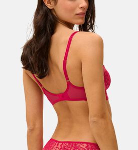 حمالة صدر بياقة عميقة بتطريز أزهار بأسلاك داخلية