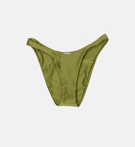 Solid High-cut Bikini Bottom